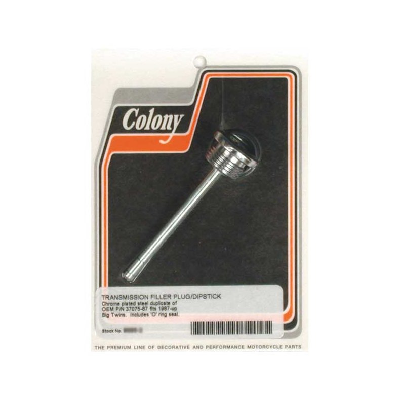 COLONY TRANSM. FILL PLUG CHROME; OEM STYLE ALLEN; WITH DIPSTICK   87-06 5-SP B.T.