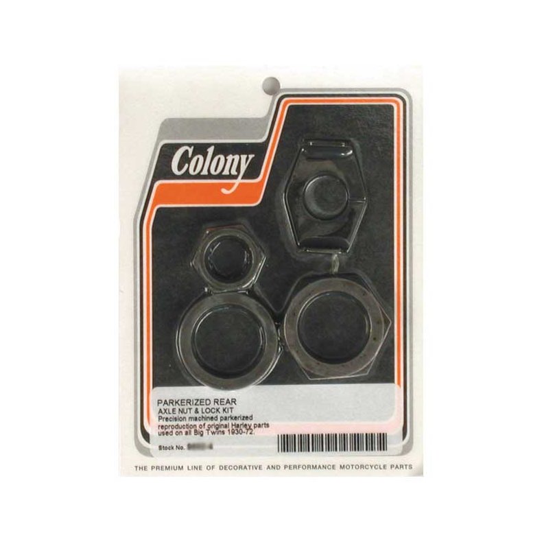 COLONY REAR AXLE NUT &amp; LOCK KIT