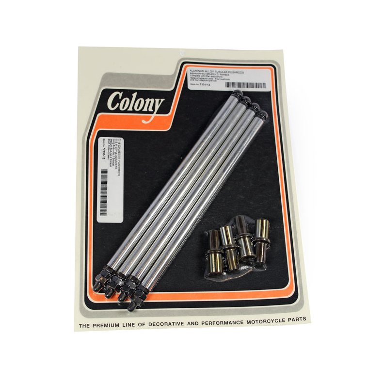 COLONY, ALUMINUM ADJ. PUSHROD SOLID CONVERSION KIT. PAN 