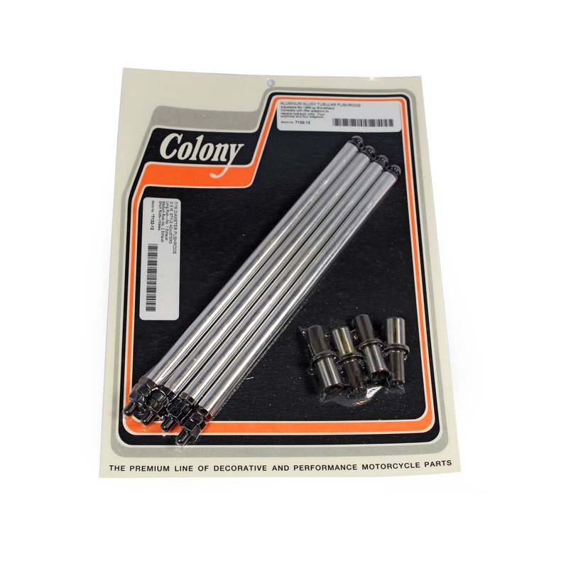 COLONY, ALUMINUM ADJ. PUSHROD SOLID CONVERSION KIT. SHOVEL