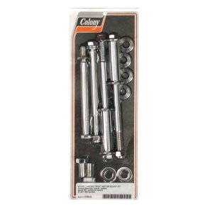 COLONY UPPER & LOWER MOTOR MOUNT KIT CHROME  Fits: > 57-85 XL