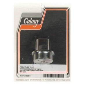 COLONY, FORK TUBE CAP BOLTS CHROME; 41MM TUBES  Fits: > 49-E77 FL
