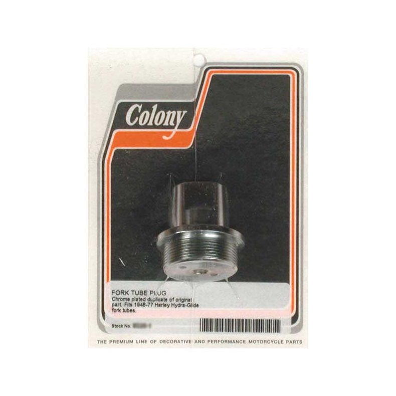 COLONY, FORK TUBE CAP BOLTS CHROME; 41MM TUBES  Fits: > 49-E77 FL