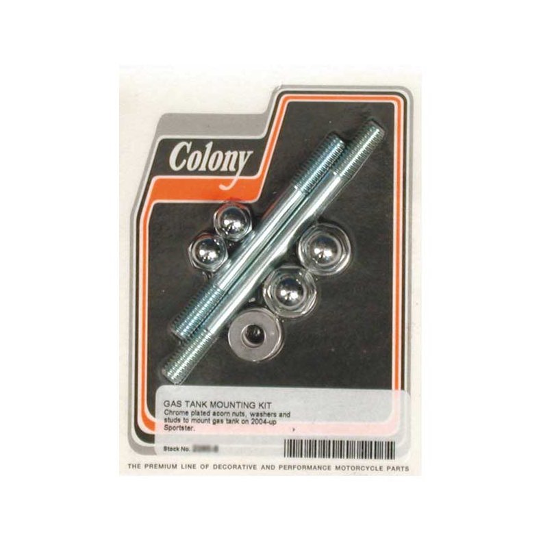 COLONY GAS TANK MOUNT KIT CHROME ALLEN Fits: > 04-17 XL