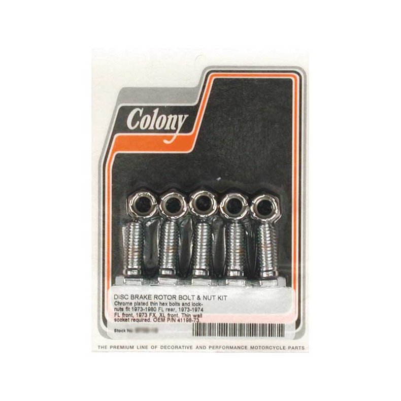 COLONY BRAKE ROTOR BOLT KIT