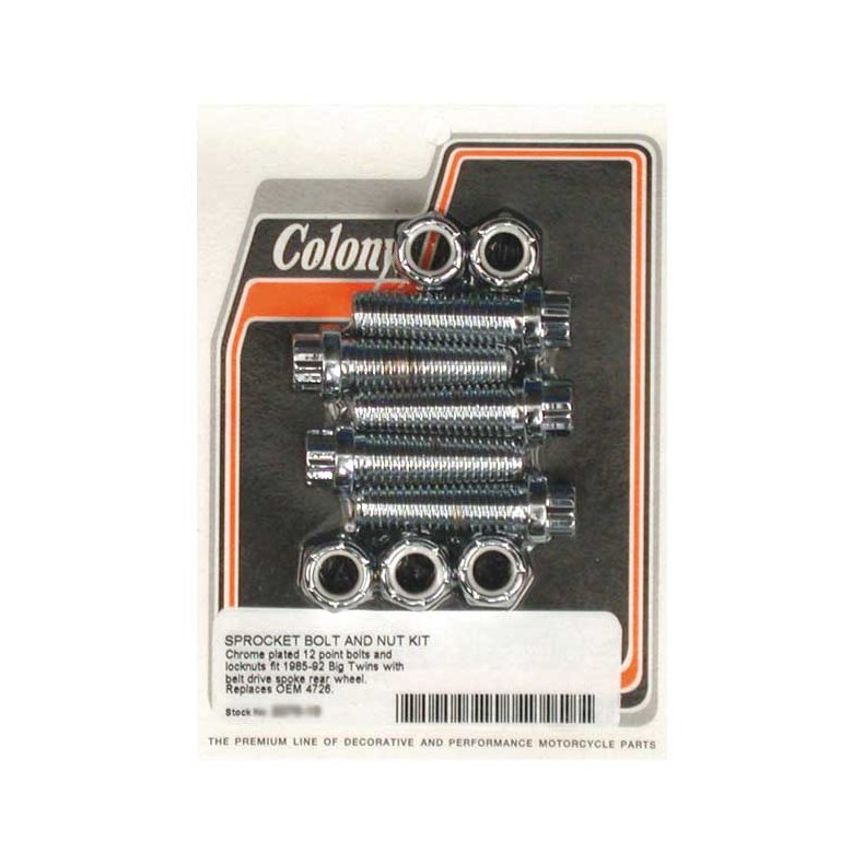 COLONY SPROCKET BOLT &amp; NUT KIT