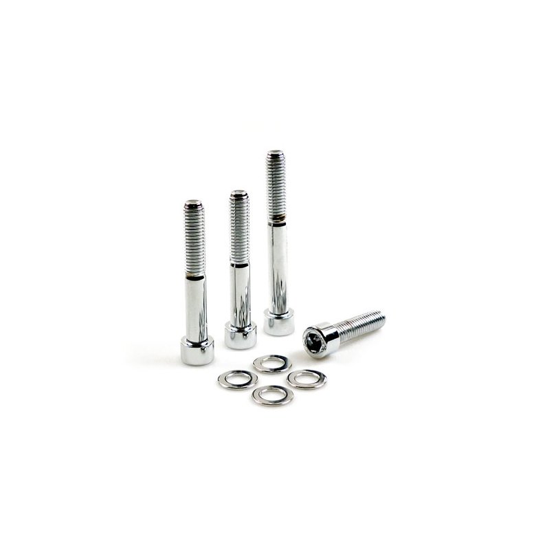 COLONY CALIPER MOUNT BOLT KIT CHROME; ALLENHEAD; FRONT CALIPER  Fits: > 00-07 B.T. (EXCL. SPRINGERS)