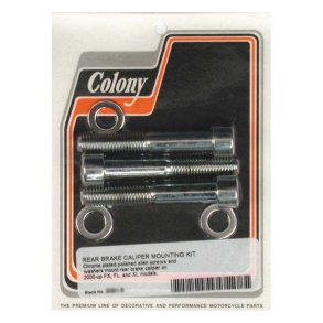 COLONY CALIPER MOUNT BOLT KIT CHROME; ALLENHEAD; REAR CALIPER 