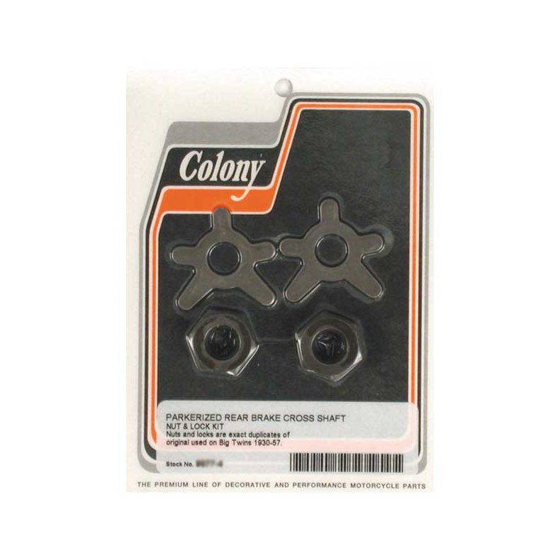 COLONY BRAKE SHAFT LOCK &amp; NUT KIT