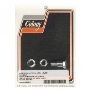 COLONY CLUTCH LEVER ROD BOLT KIT CHROME; REPRODUCTION MOUSETRAP MODELS  Fits: > 52-64 B.T.(NU)