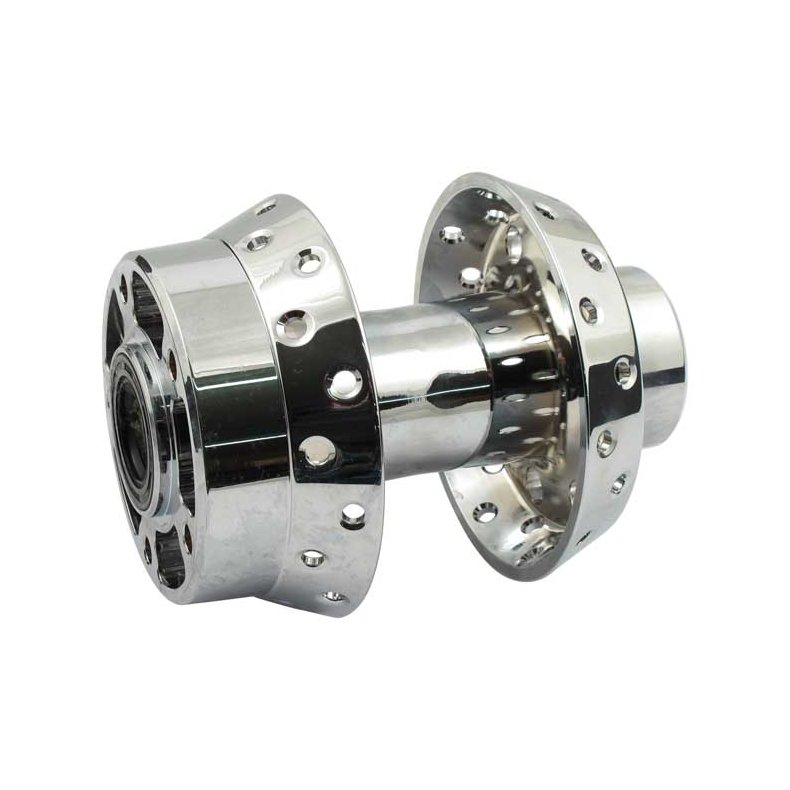 FRONT WHEEL HUB, CHROME