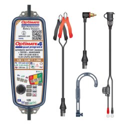 Lader til bla. bmw.  Tecmate, OptiMATE 4 Quad Program 12V battery charger