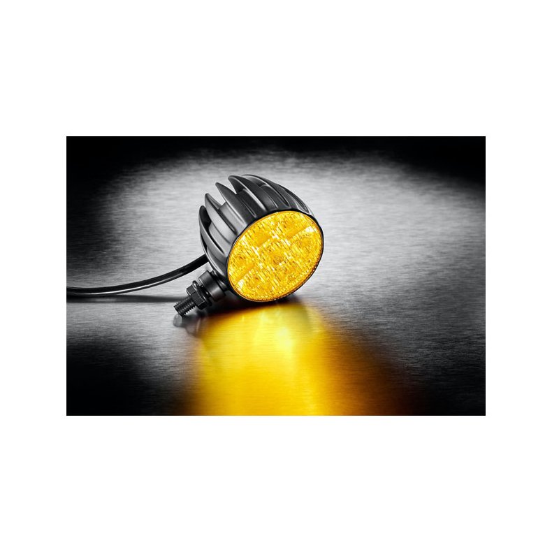 Kellermann, Dayron Innovation PL, black. With turn signal Cold white position front light