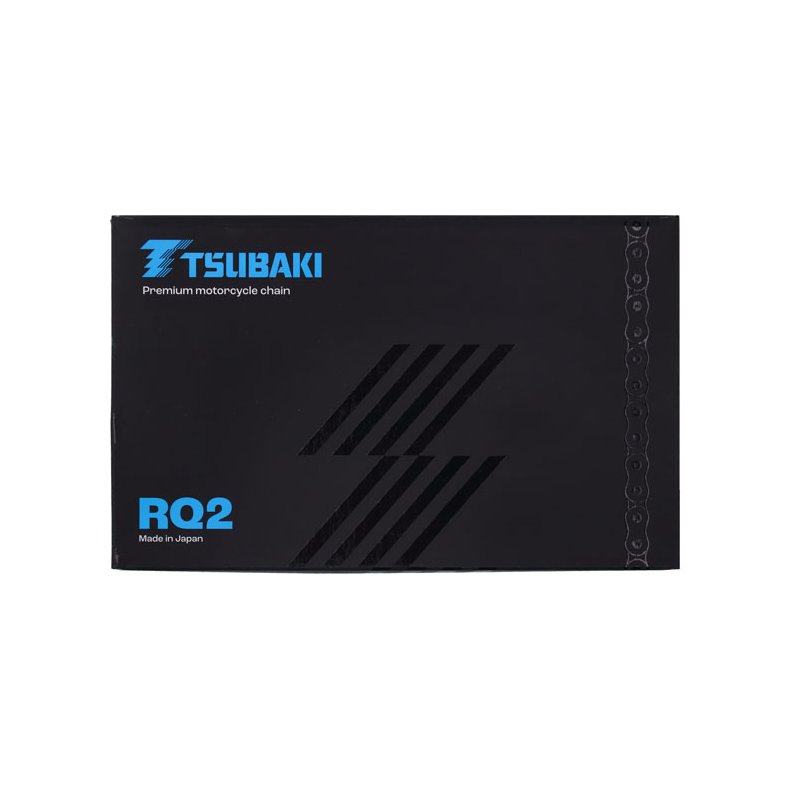 TSUBAKI, 530 RQ2 X-RING CHAIN. GOLD. 120 LINKS OP TIL 150HK. MED CLIPSLS.