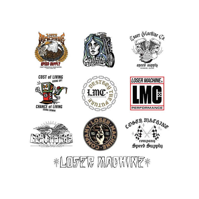 LOSER MACHINE LMC STICKERS PACK X