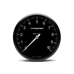 Motogadget, Chronoclassic 2 'Tacho Face'. 10.000RPM. Black B Black with Black Bezel. On this Chronoc