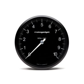 Motogadget, Chronoclassic 2 'Tacho Face'. 10.000RPM. Black B Black with Black Bezel. On this Chronoc