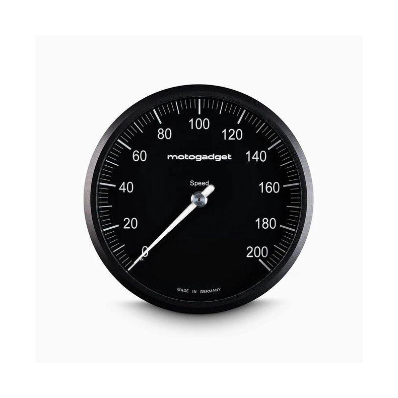 Motogadget, Chronoclassic 2 'Speedo Face'. Black bezel Black with Black Bezel. 