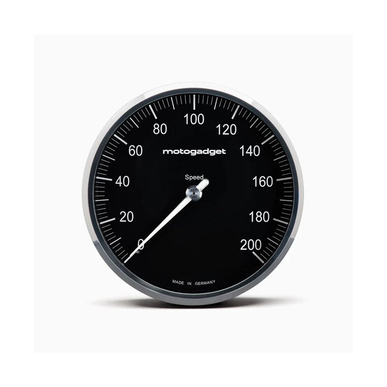 Motogadget, Chronoclassic 2 'Speedo Face'. Polished bezel Black with Polished Bezel.