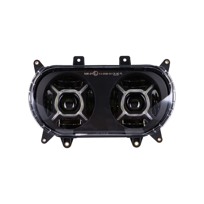 Bright, RG dual LED headlamp unit assembly. ECE &amp; DOT approved. 15-24 FLTR Road Glides