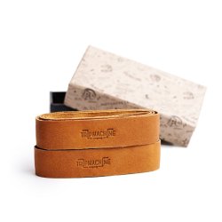 Trip Machine, leather handlebar grip wraps