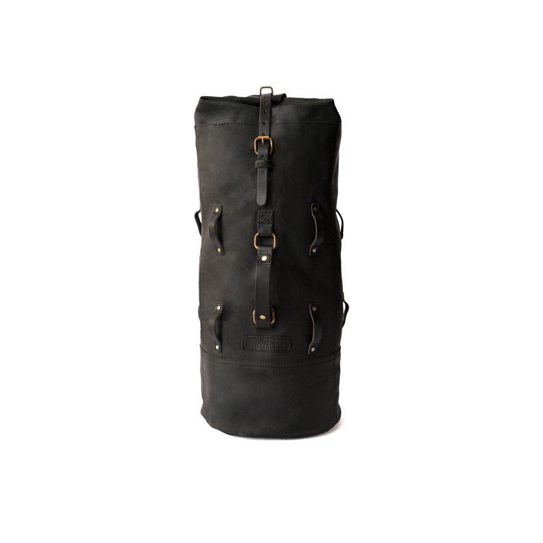 TRIP MACHINE MILITARY DUFFEL. SORT ELLER BRUN.