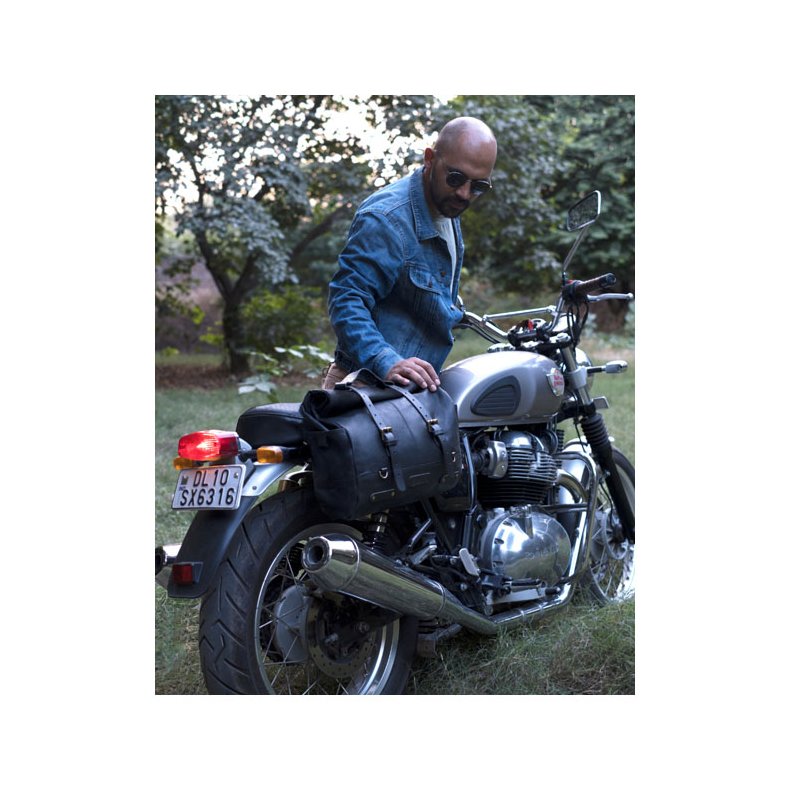 TRIP MACHINE OUTLAW SADDLEBAG , BRUN ELLER SORT