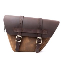 Trip Machine, Wingman side panel bag set. Tobacco brown 18-24 Royal Enfield 650 Twin; Universal