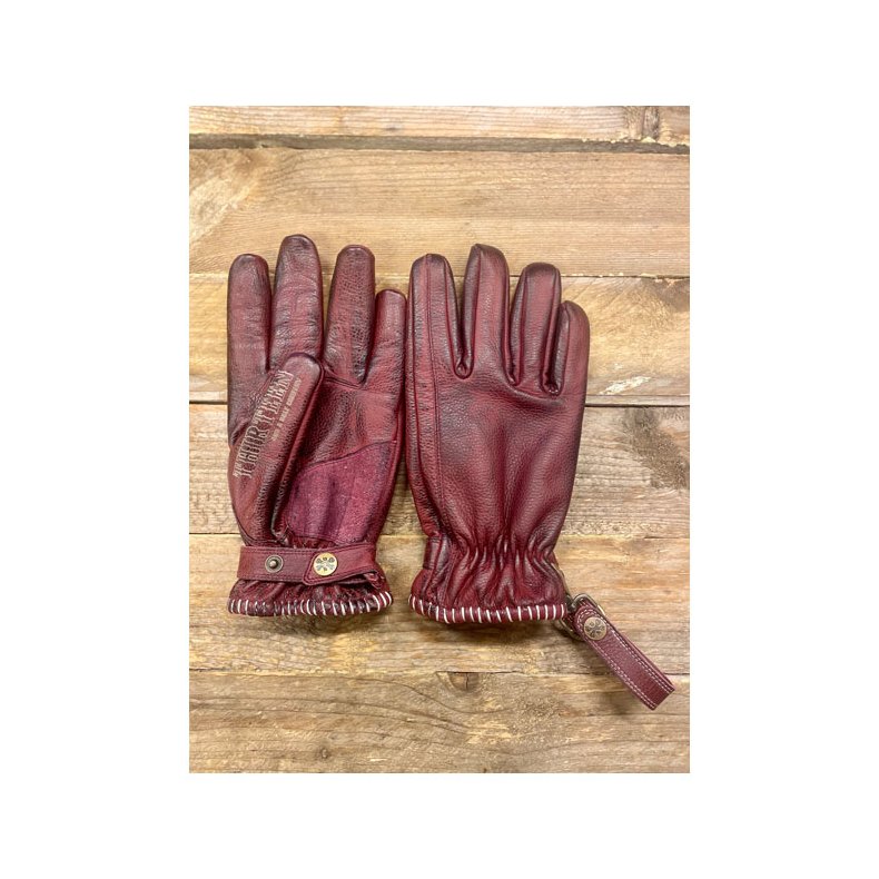 13 1/2 Loud Ride gloves burgundy