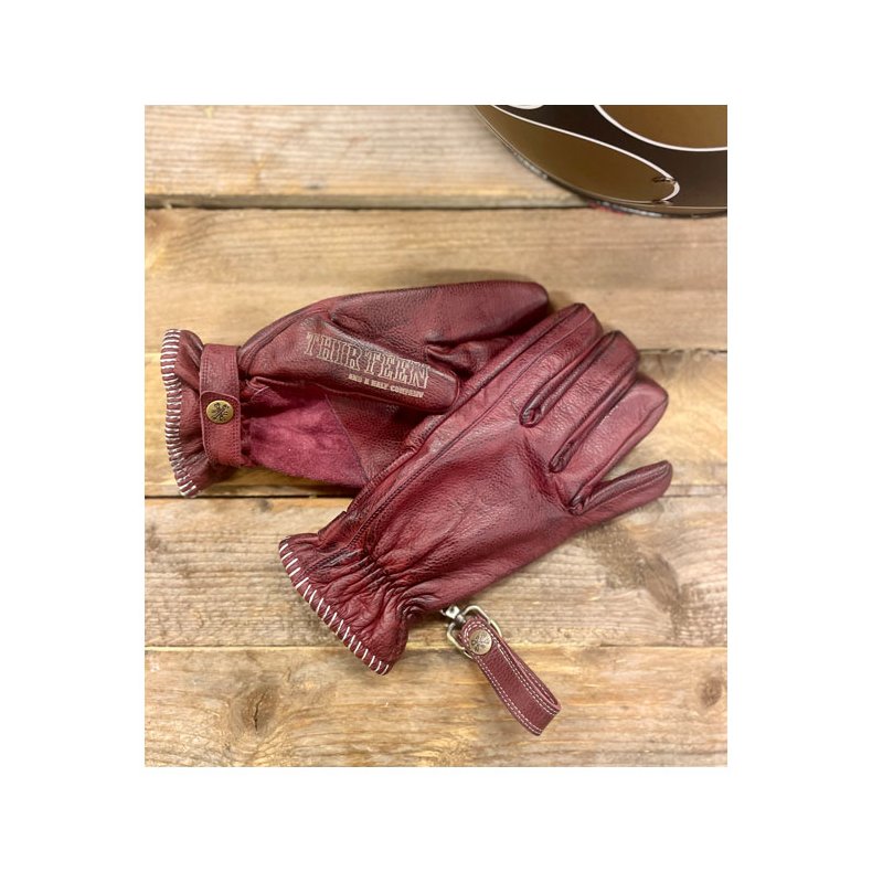 13 1/2 Loud Ride gloves burgundy