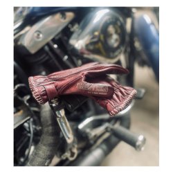 13 1/2 Loud Ride gloves burgundy