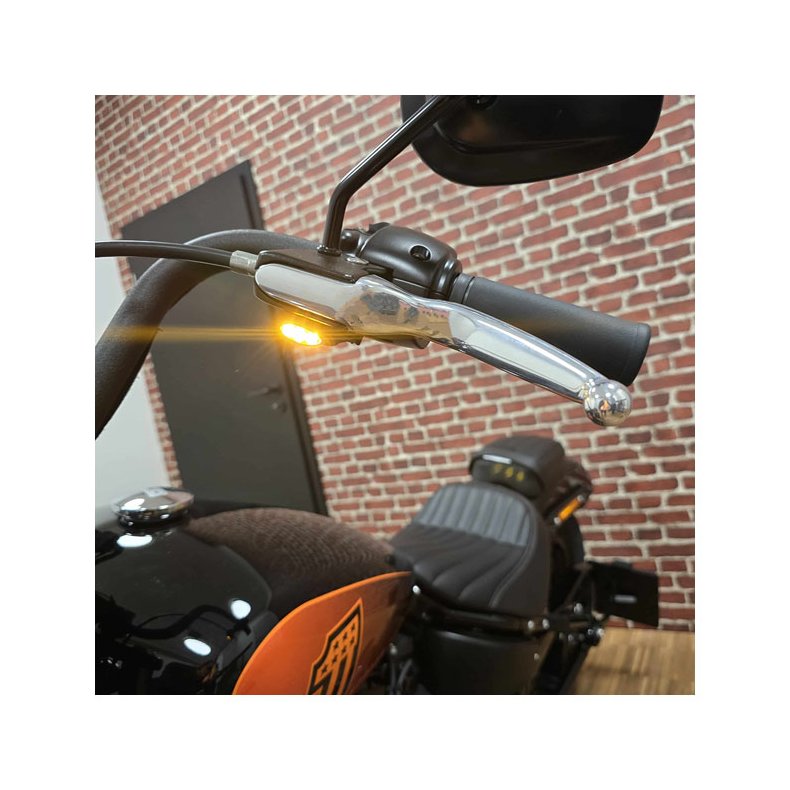 Kellermann, 'Dash M' turn signal. LED. 18-24 Softail