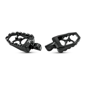 Burly, MX Evolution foot pegs. Black - All H-D with traditional male mount.