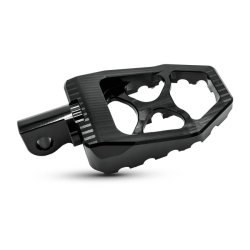 Burly, MX Evolution foot pegs. Black - All H-D with traditional male mount.