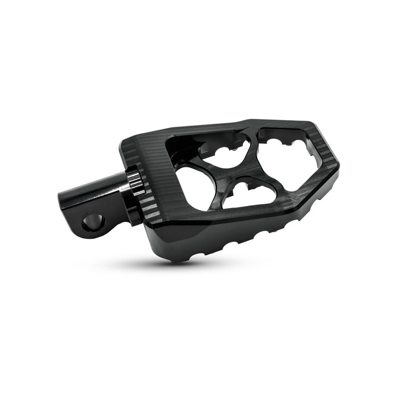 Burly, MX Evolution foot pegs. Black - All H-D with traditional male mount.