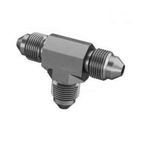 Goodridge, Male T-fitting. Highly polished stainless steel