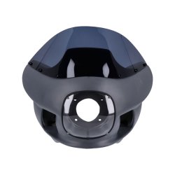 Dyna fairing cowl kit Unpainted fiberglass upper fairing cowl with tinted windscreen. 