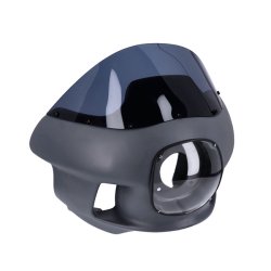 Dyna fairing cowl kit Unpainted fiberglass upper fairing cowl with tinted windscreen. 
