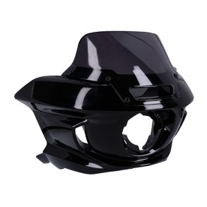 MCS, M8 low rider fairing kit OEM style unpainted gloss black 