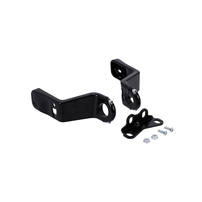 MCS, fairing support kit M8 Low Rider ST Gloss black painted steel. 