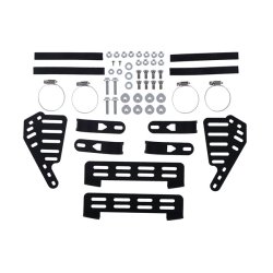 Outer batwing fairing kit fork mounted Unpainted gloss black