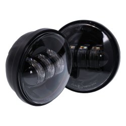 Bright LED spotlamp unit set. 2 stk. Black ECE &amp; DOT approved