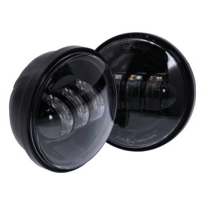 Bright LED spotlamp unit set. 2 stk. Black ECE & DOT approved