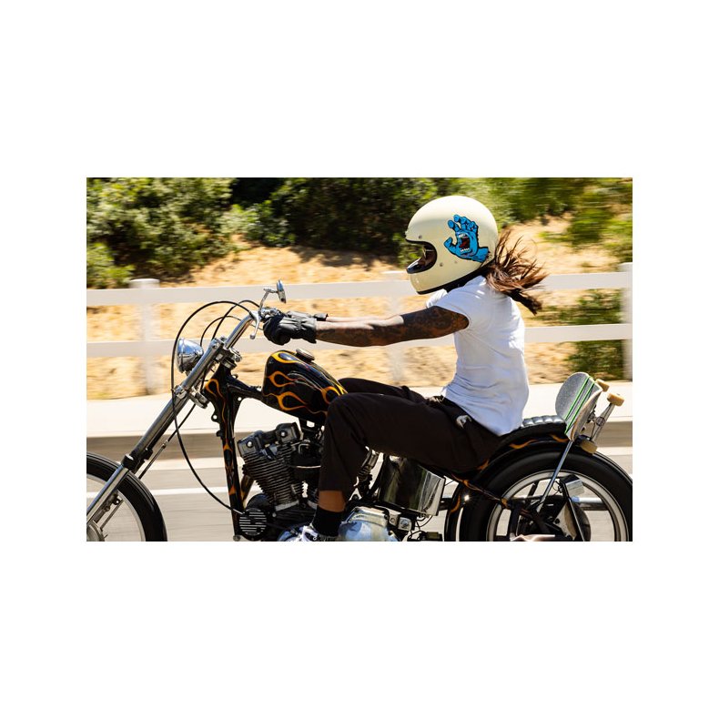 Biltwell Gringo Santa Cruz handmade helmet vintage white 