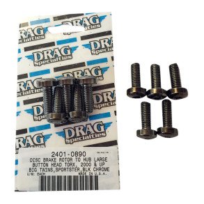 DISC BRAKE FRONT HUB MOUNTING BOLT KIT BLACK