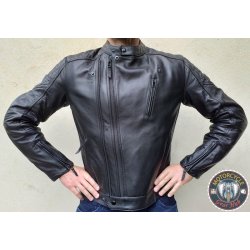 PANDO TWIN LEATHER JACKET BLACK