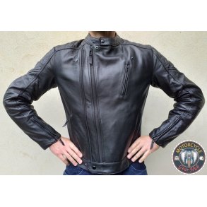 PANDO TWIN LEATHER JACKET BLACK