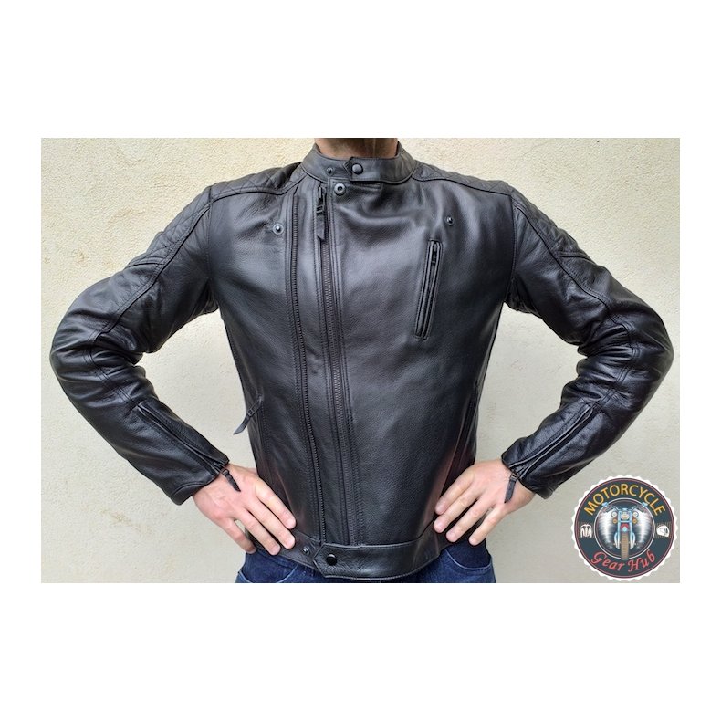 PANDO TWIN LEATHER JACKET BLACK