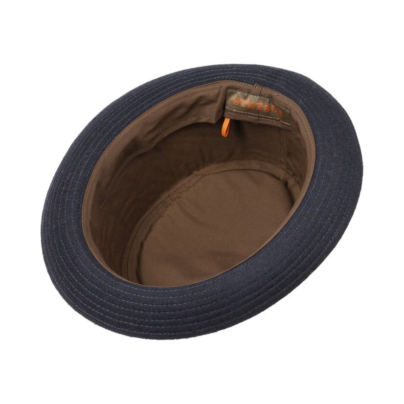 STETSON PORK PIE WOOL JASPER MARINE BL