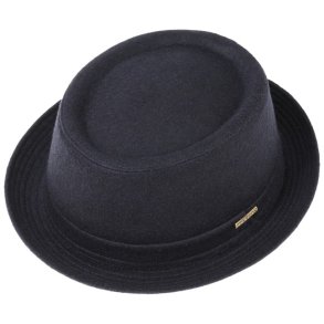 STETSON PORK PIE WOOL JASPER MARINE BL